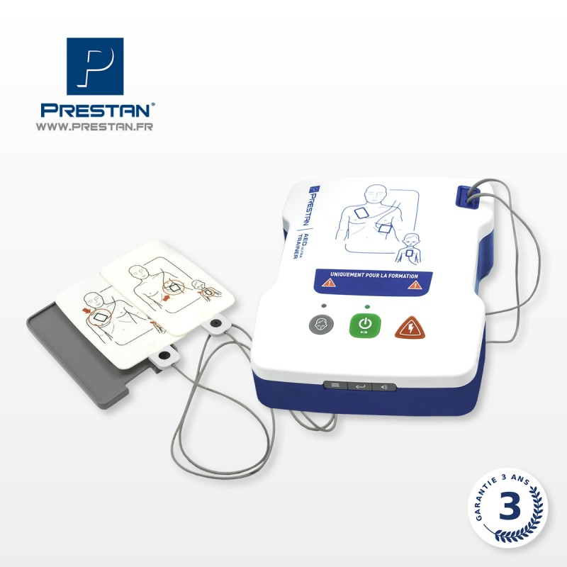 Défibrillateur et électrodes de formation